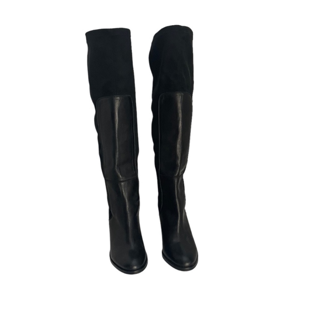 Le Chateau leather knee high high heel pullon sexy boots size 38